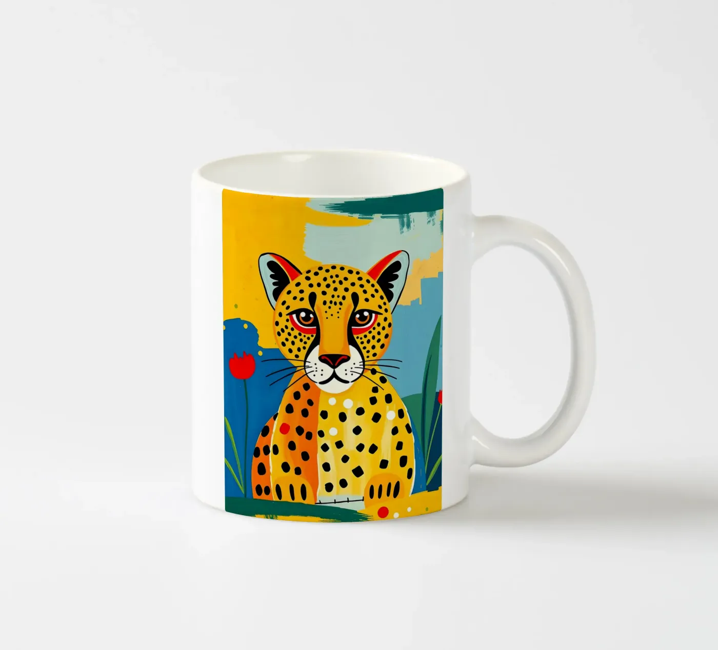 CHEETAH Keramik Tasse von ARTOMATIC