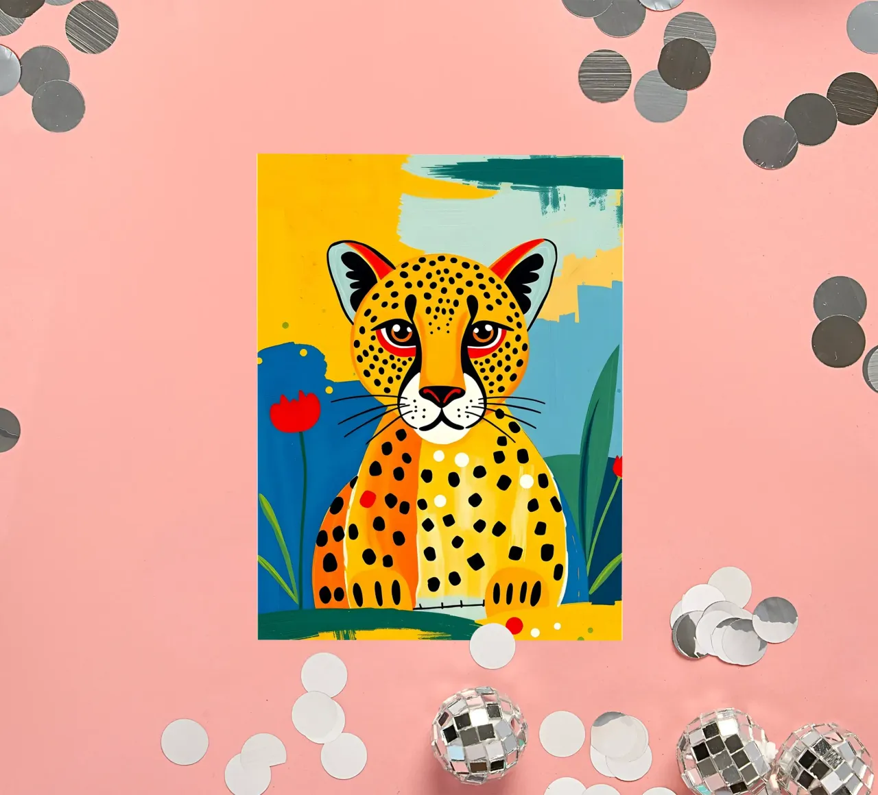 CHEETAH sticker van ARTOMATIC