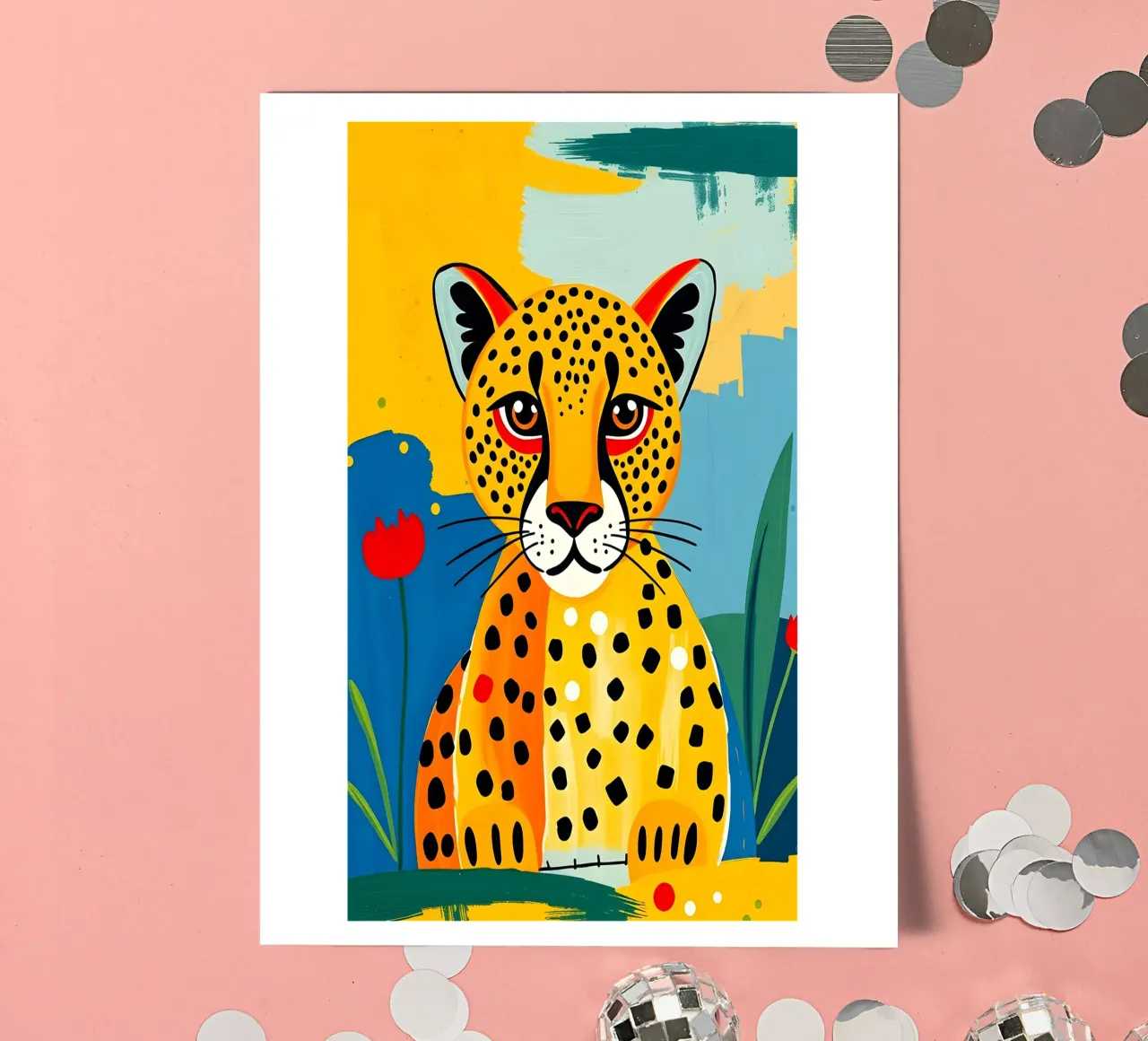 CHEETAH sticker sheet by ARTOMATIC