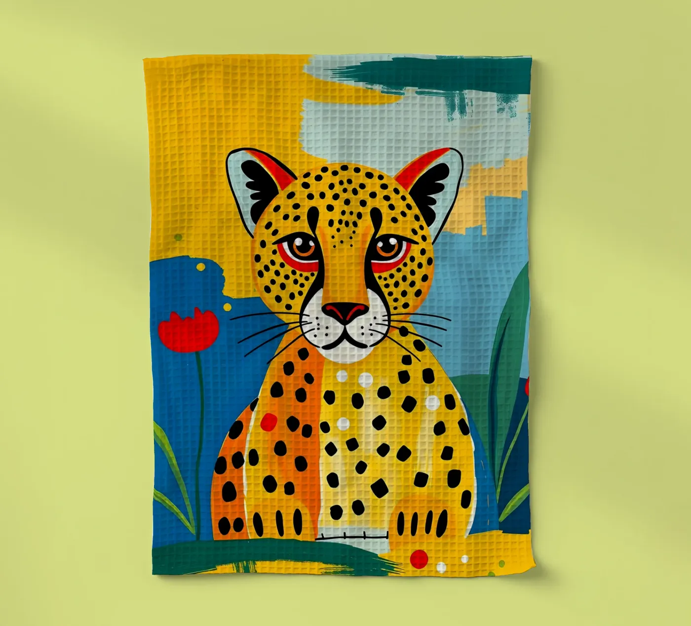 CHEETAH tea towel by ARTOMATIC