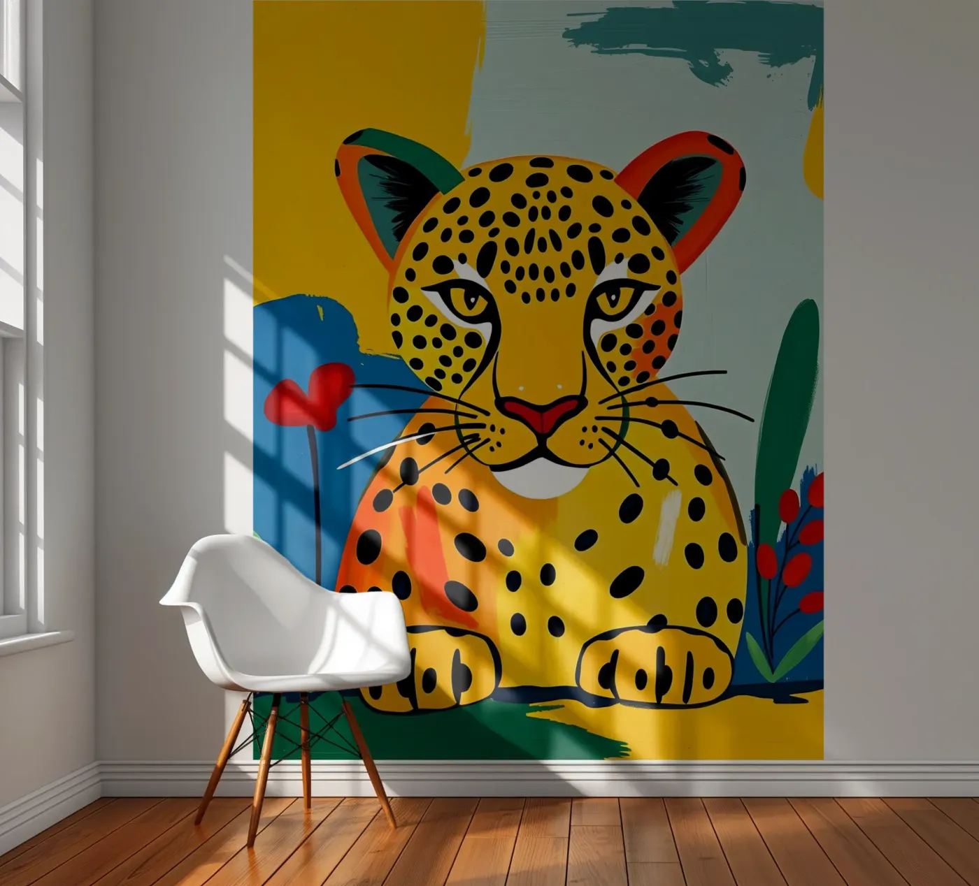 LEOPARD fotobehang van ARTOMATIC