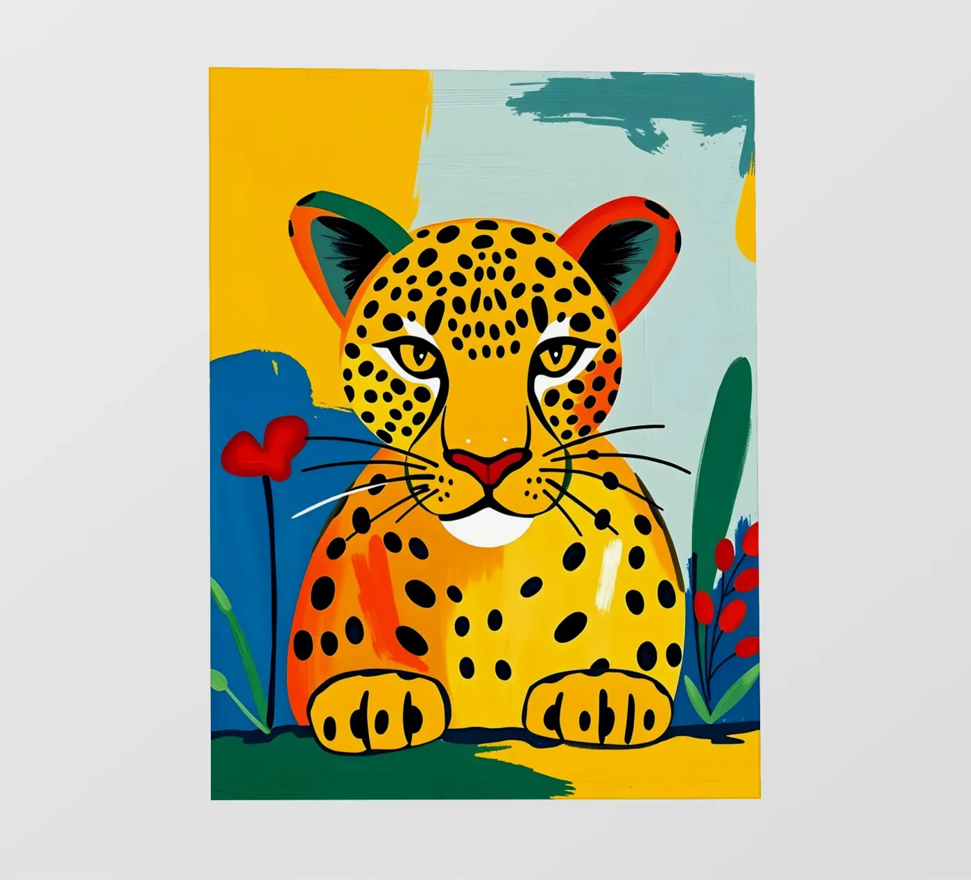 LEOPARDO carta da parati fotografica da ARTOMATIC