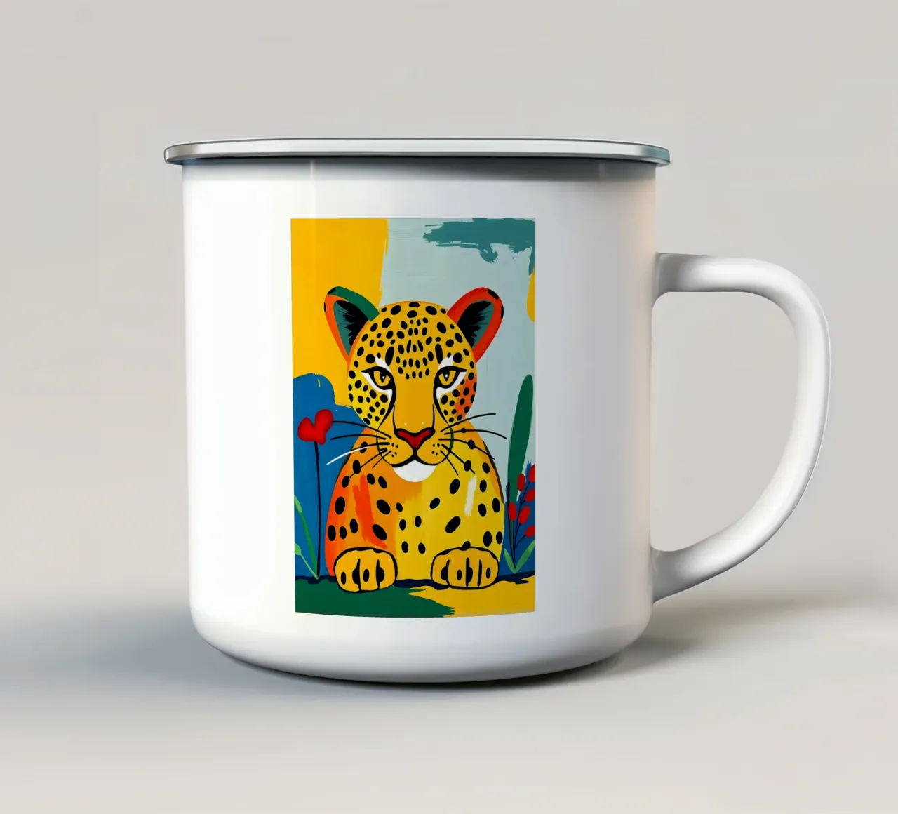 LEOPARDO tazza in smalto da ARTOMATIC