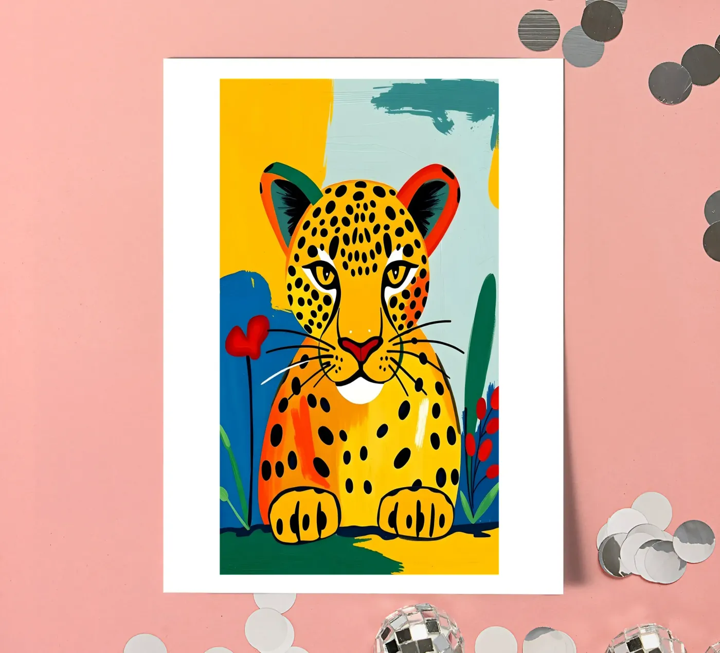 LEOPARD stickervel van ARTOMATIC