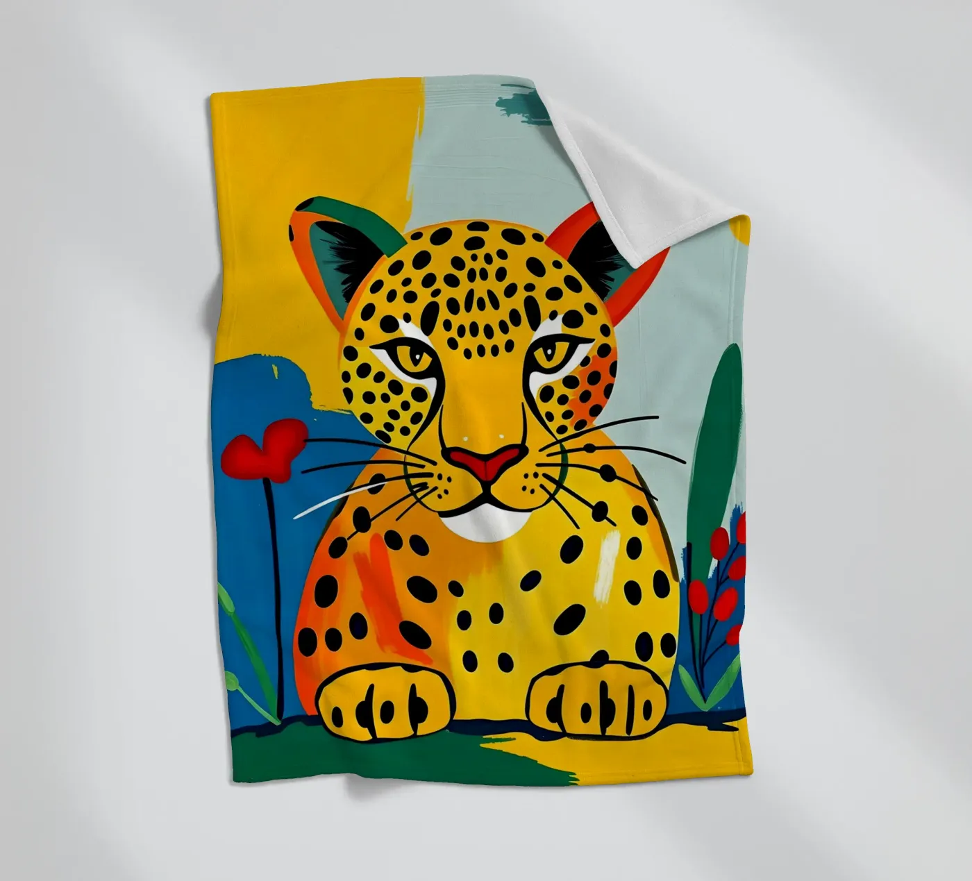LEOPARD fleece blanket by ARTOMATIC