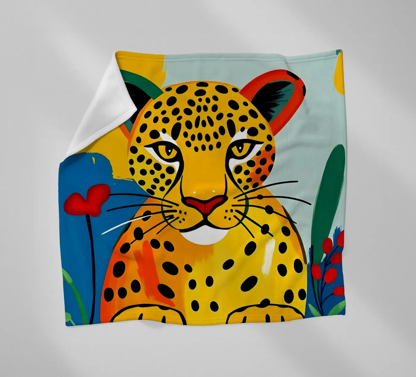 LEOPARD fleece blanket by ARTOMATIC