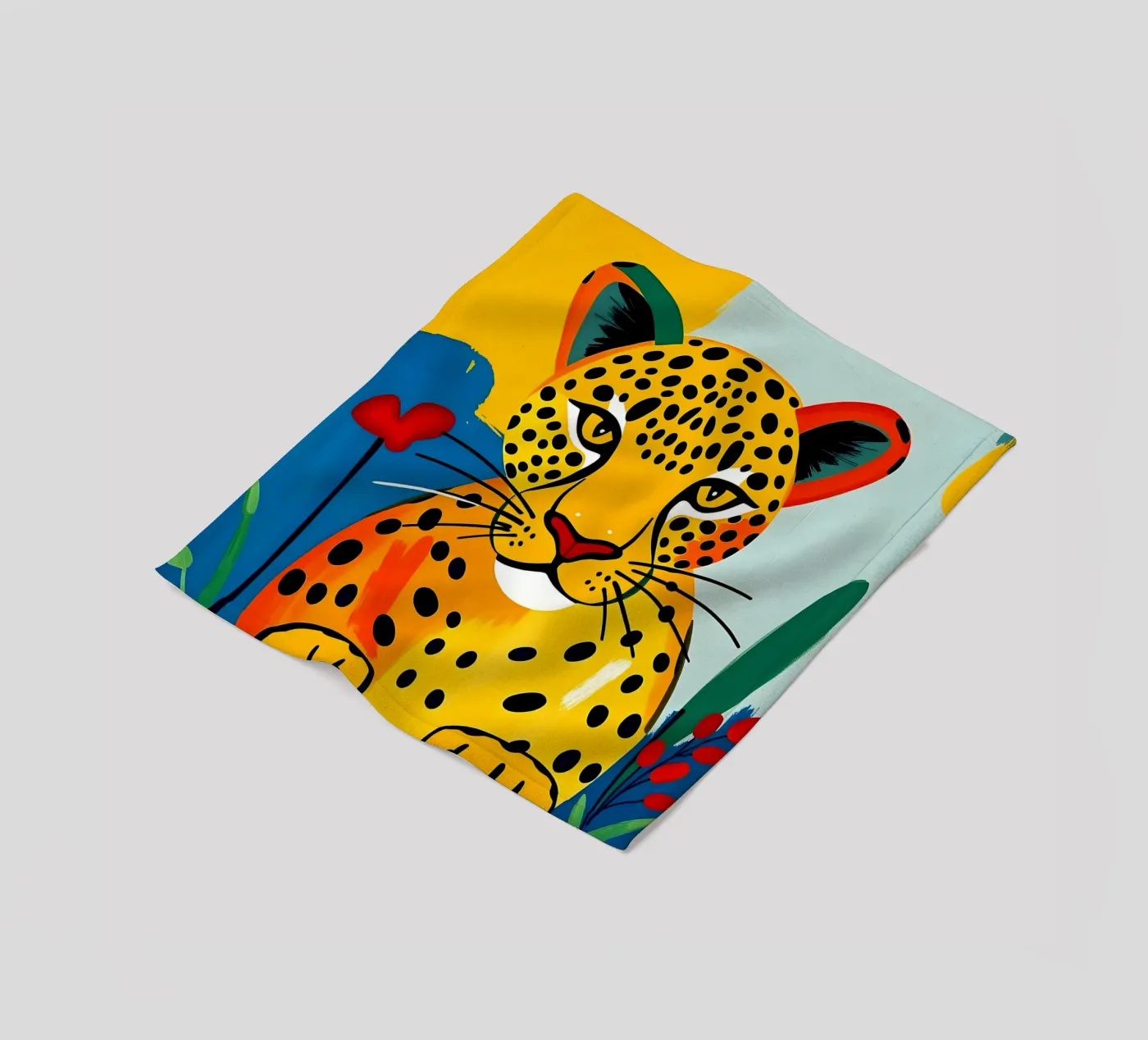 LEOPARD fleece blanket by ARTOMATIC