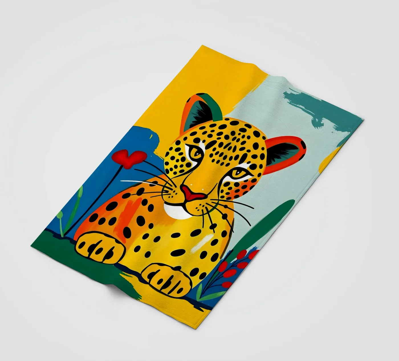 LEOPARD fleece blanket by ARTOMATIC