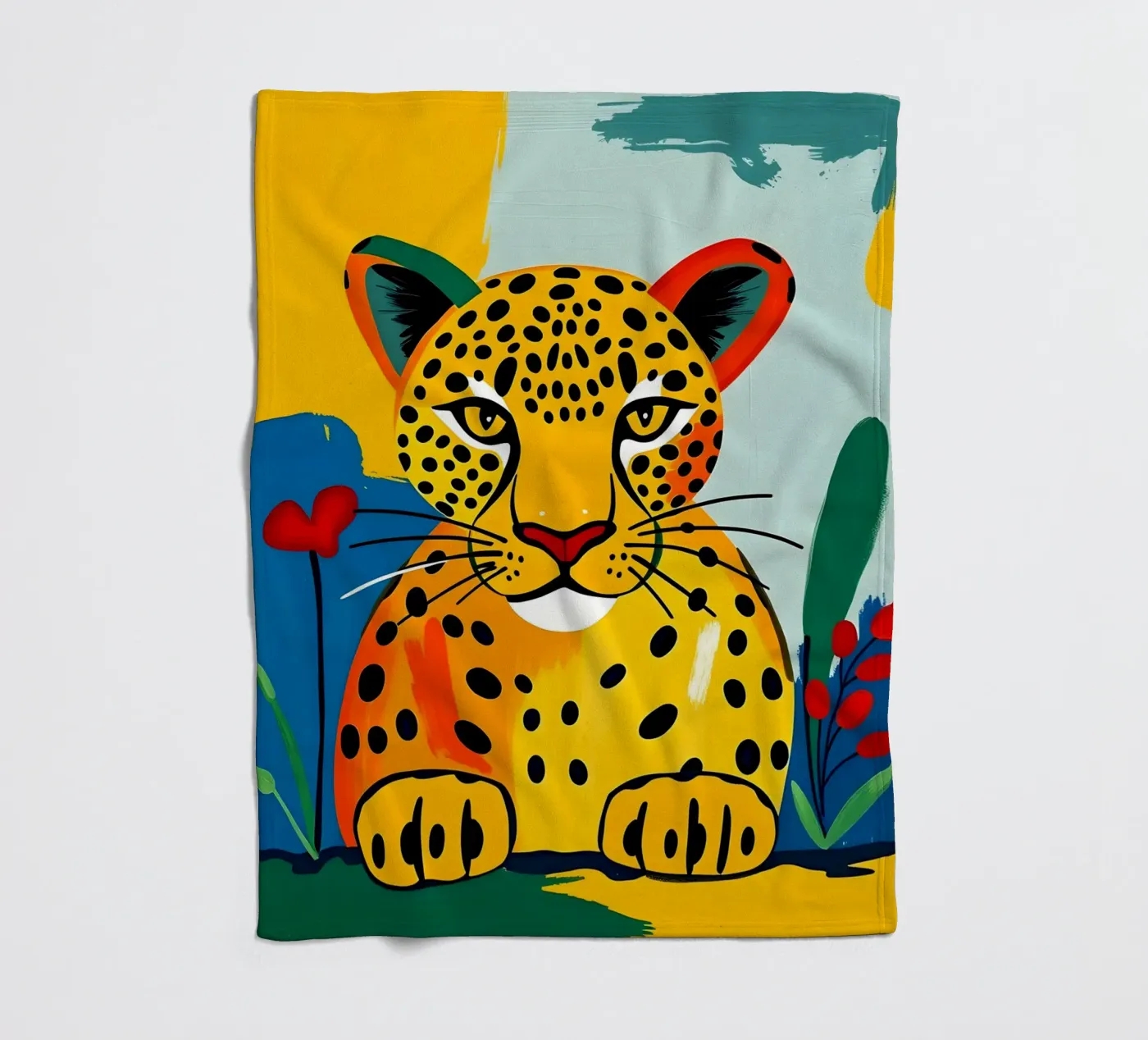 LEOPARD fleece blanket by ARTOMATIC