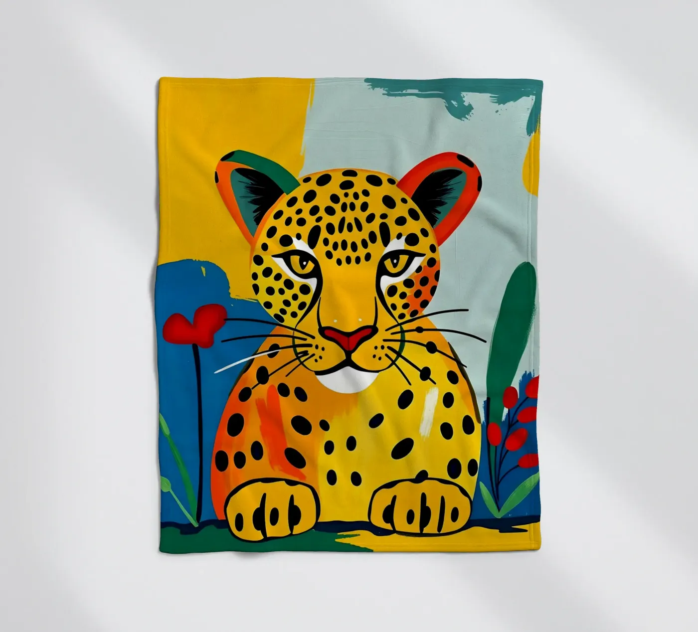 LEOPARD fleece blanket by ARTOMATIC