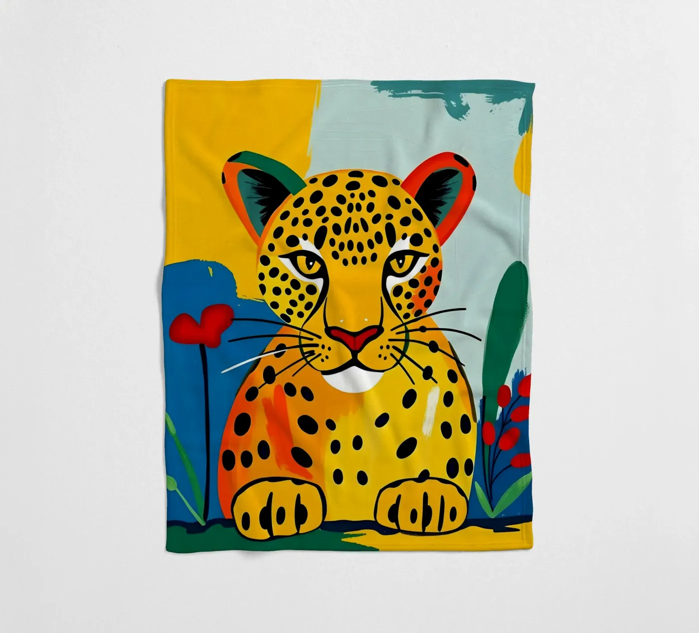 LEOPARD fleece blanket by ARTOMATIC