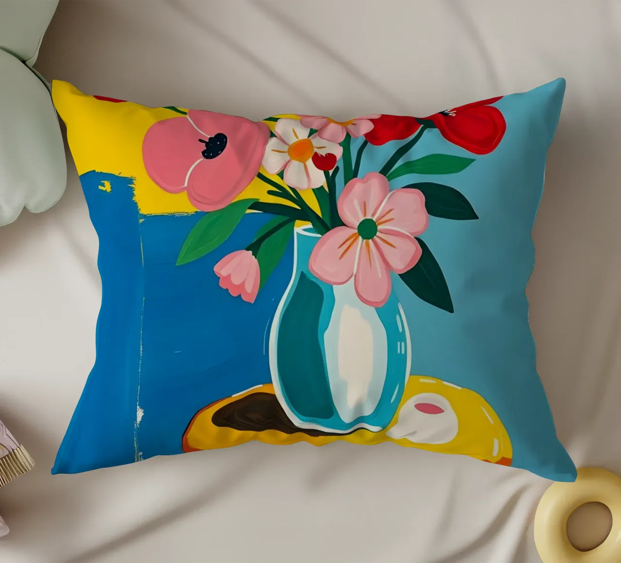 Fiori su un tavolo cuscino da ARTOMATIC