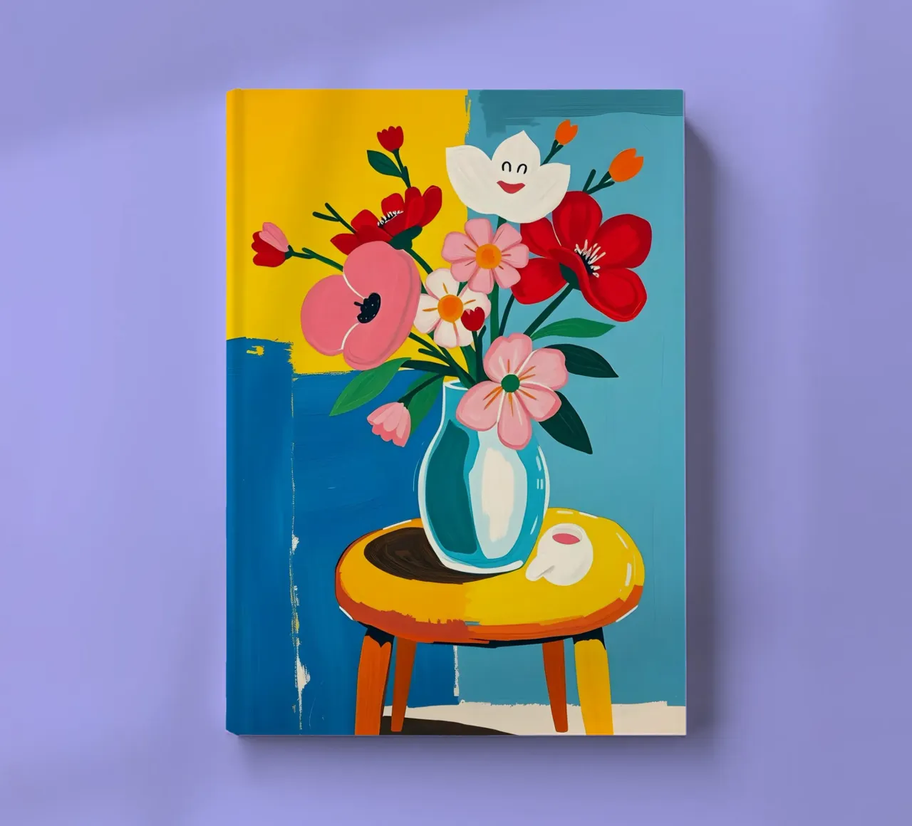 Flowers On A Table notebook by ARTOMATIC