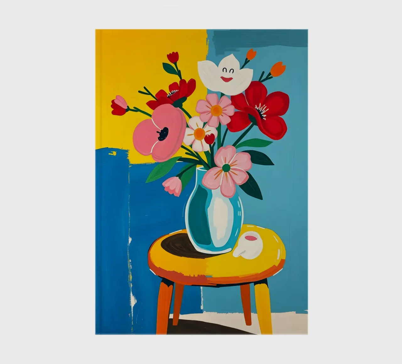 Flowers On A Table notebook by ARTOMATIC