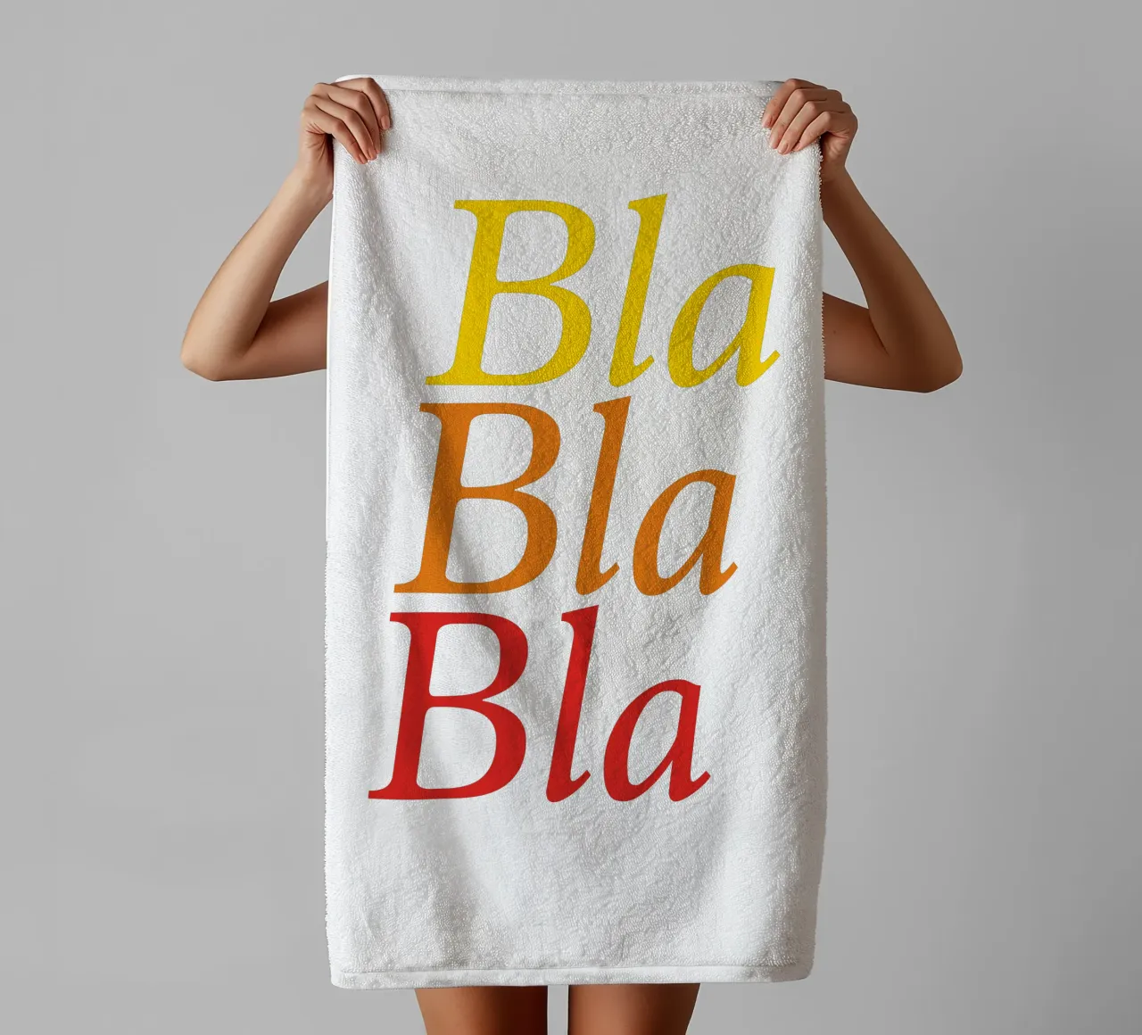 Bla Bla Bla asciugamano da bagno da Jonas Klein