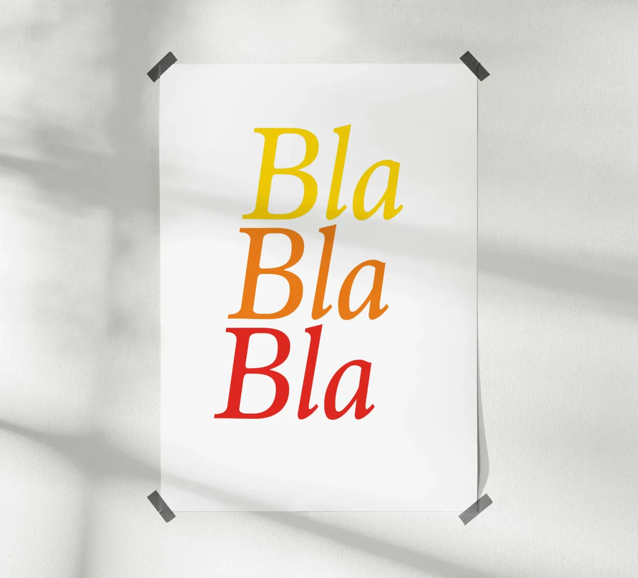 Bla Bla Bla carta hahnemühle da Jonas Klein