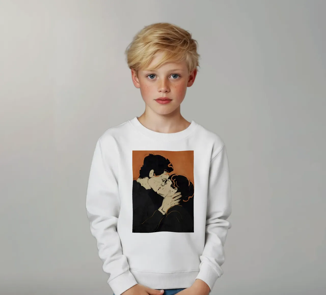 Bacio 8 felpa bambino da ThingDesign