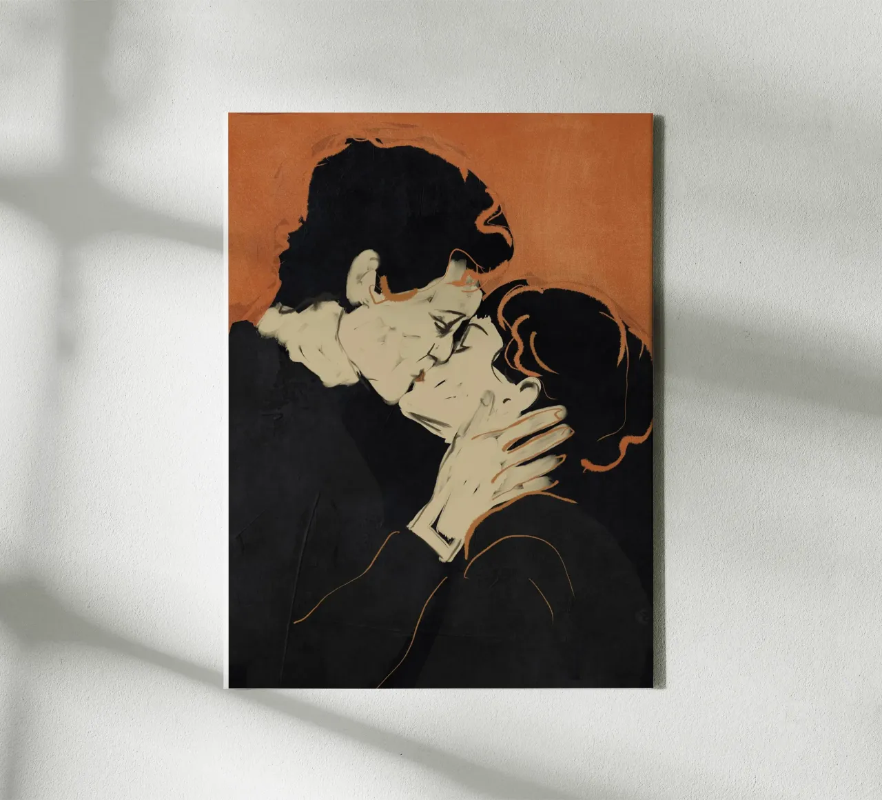 Bacio 8 tela con Cornice a cassetta da ThingDesign