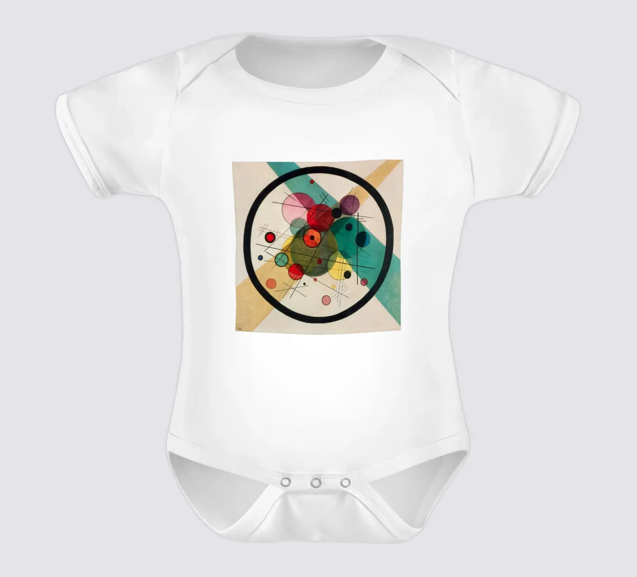 Wassily Kandinsky - Círculos en un círculo body de bebé de William Store