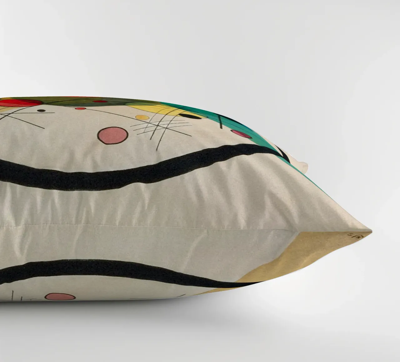 Wassily Kandinsky - Circles in a circle decorative cushion by William Store