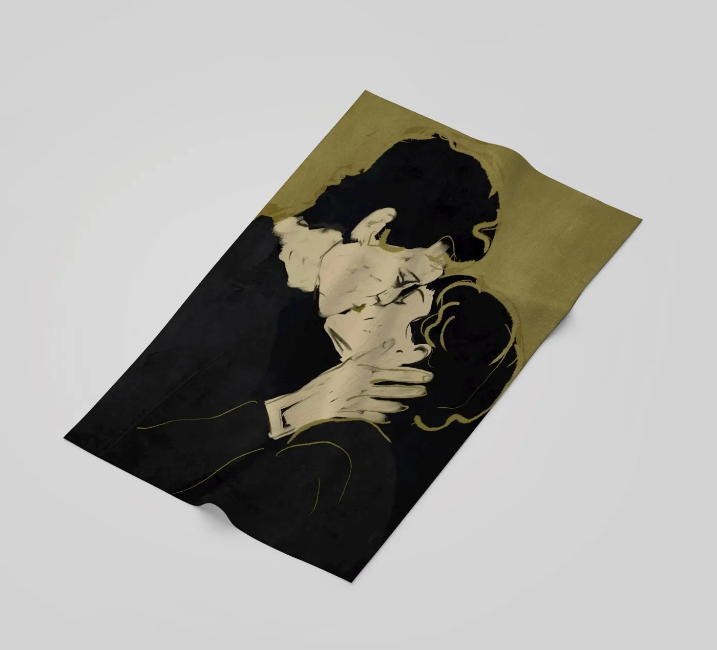 Kiss 9 Strandtuch von ThingDesign