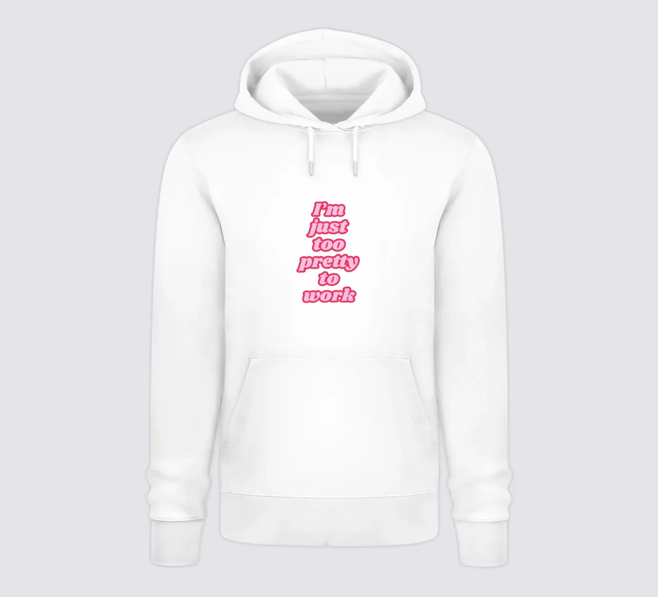 Ich bin einfach zu hübsch, um zu arbeiten Hoodie von Coquette Club