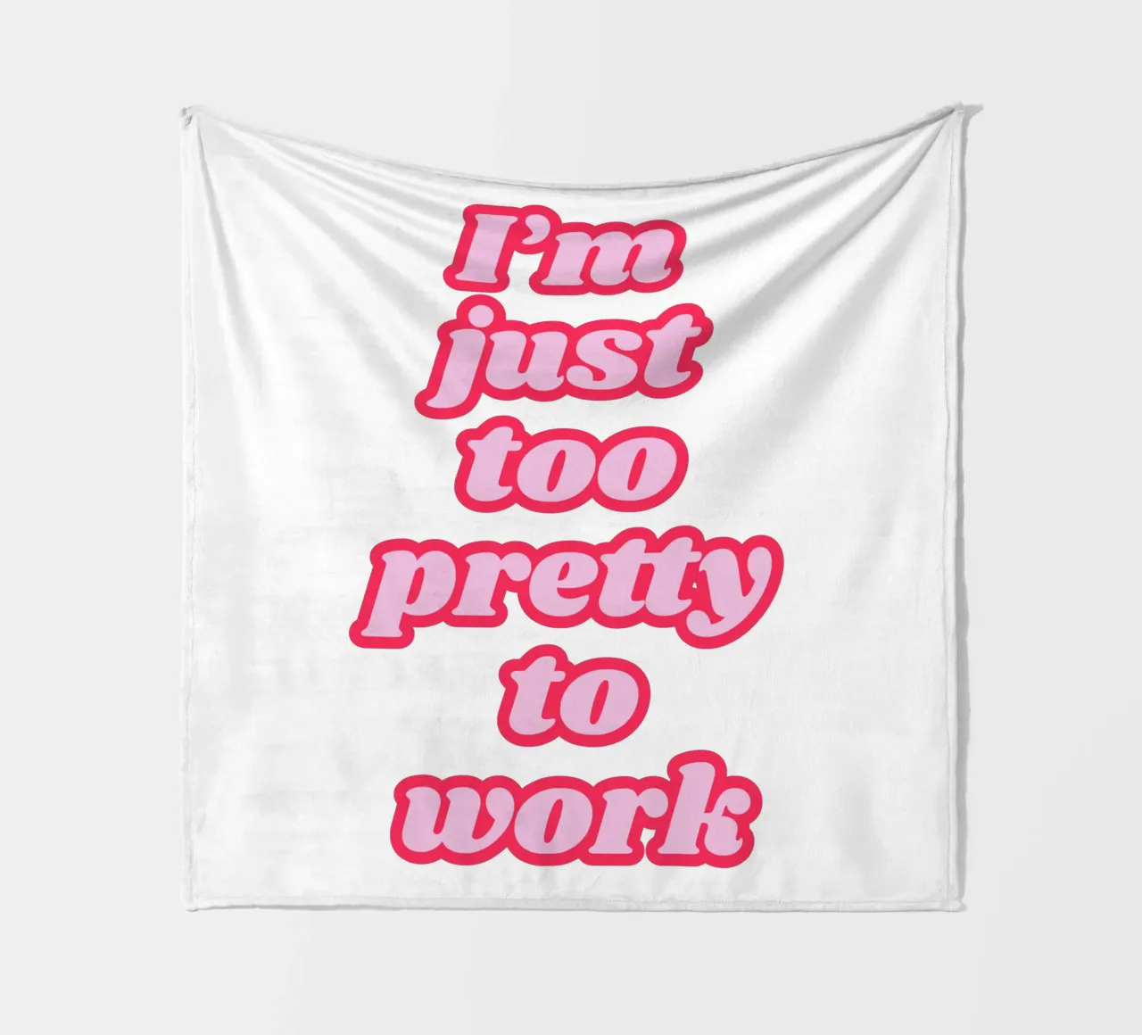 Ich bin einfach zu hübsch, um zu arbeiten Fleecedecke von Coquette Club