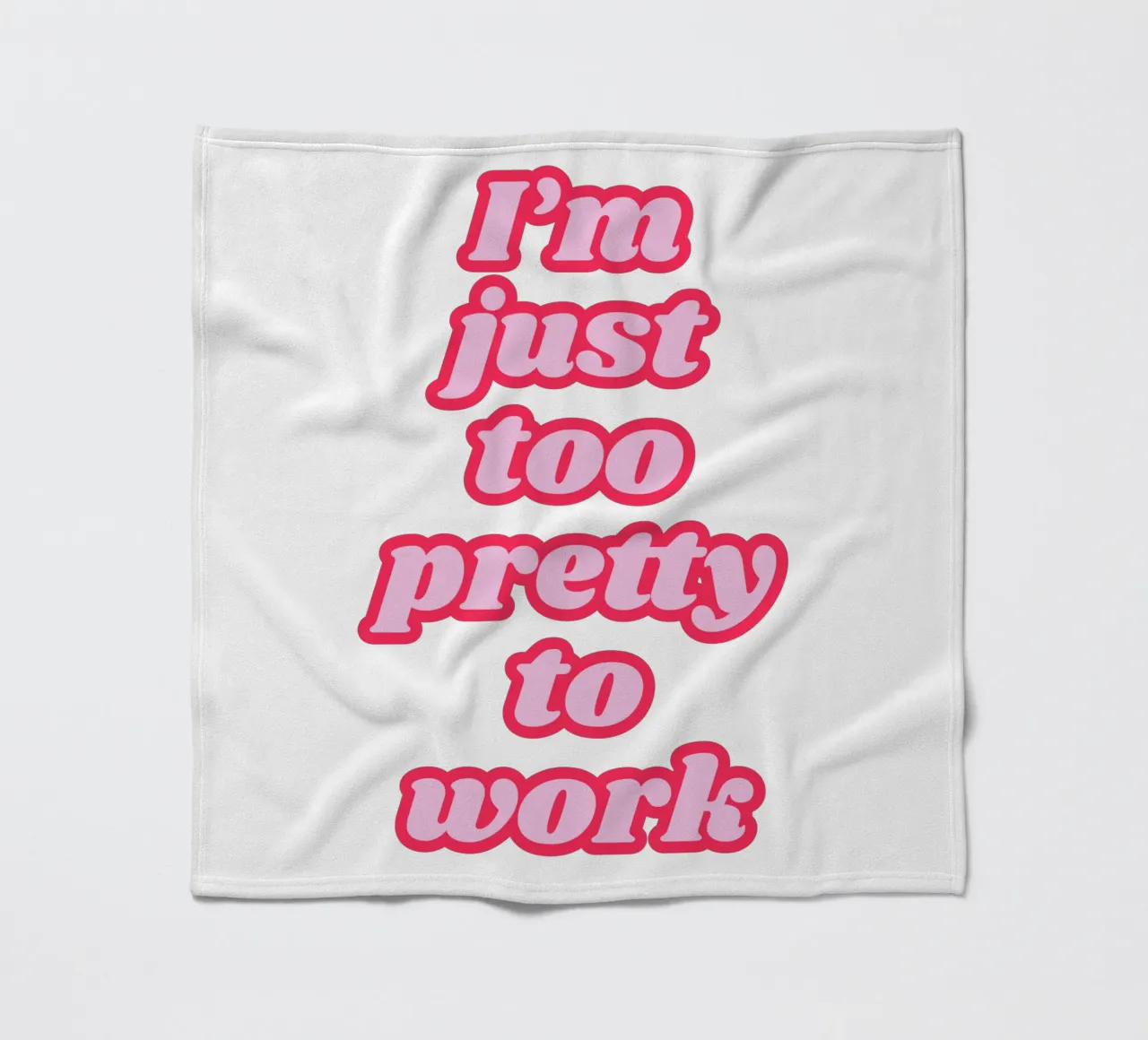 Ich bin einfach zu hübsch, um zu arbeiten Fleecedecke von Coquette Club