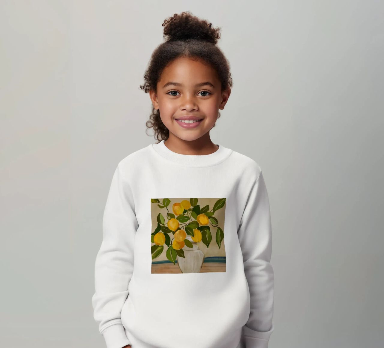 Ramo di limone felpa bambino da ThingDesign