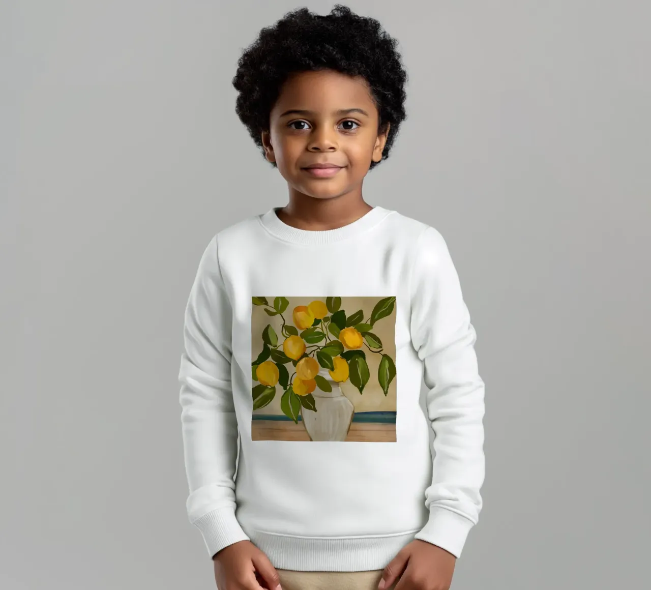 Ramo di limone felpa bambino da ThingDesign
