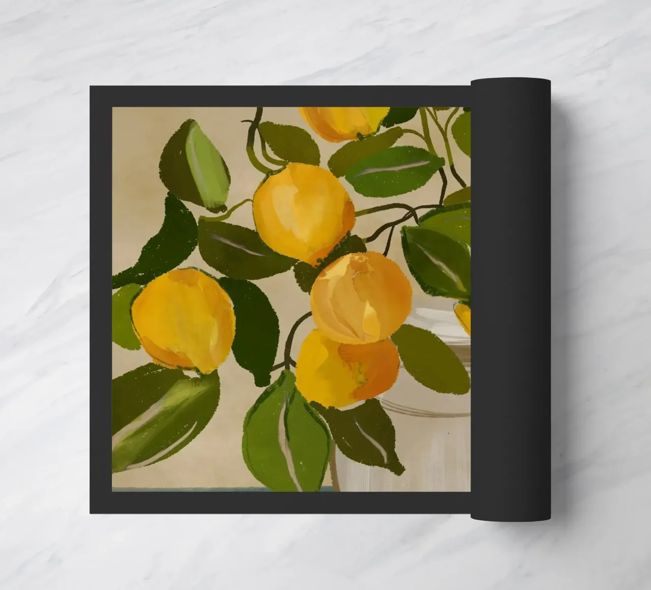 Lemon Tree Branch doormat by ThingDesign
