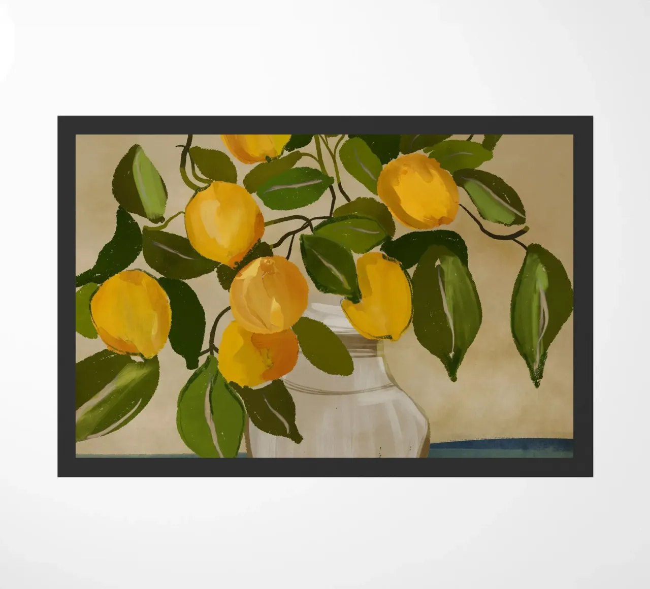 Lemon Tree Branch doormat by ThingDesign
