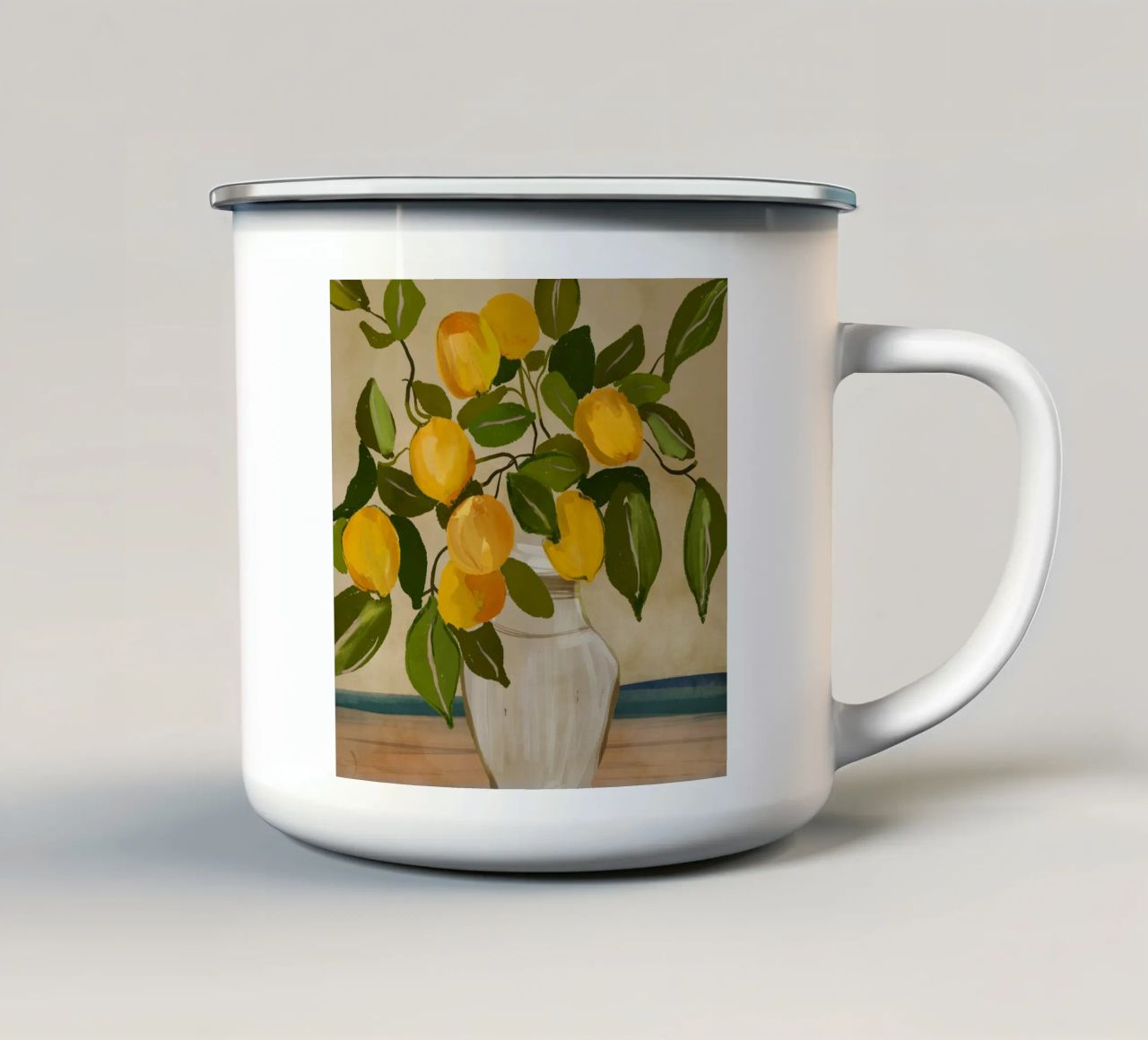 Ramo di limone tazza in smalto da ThingDesign