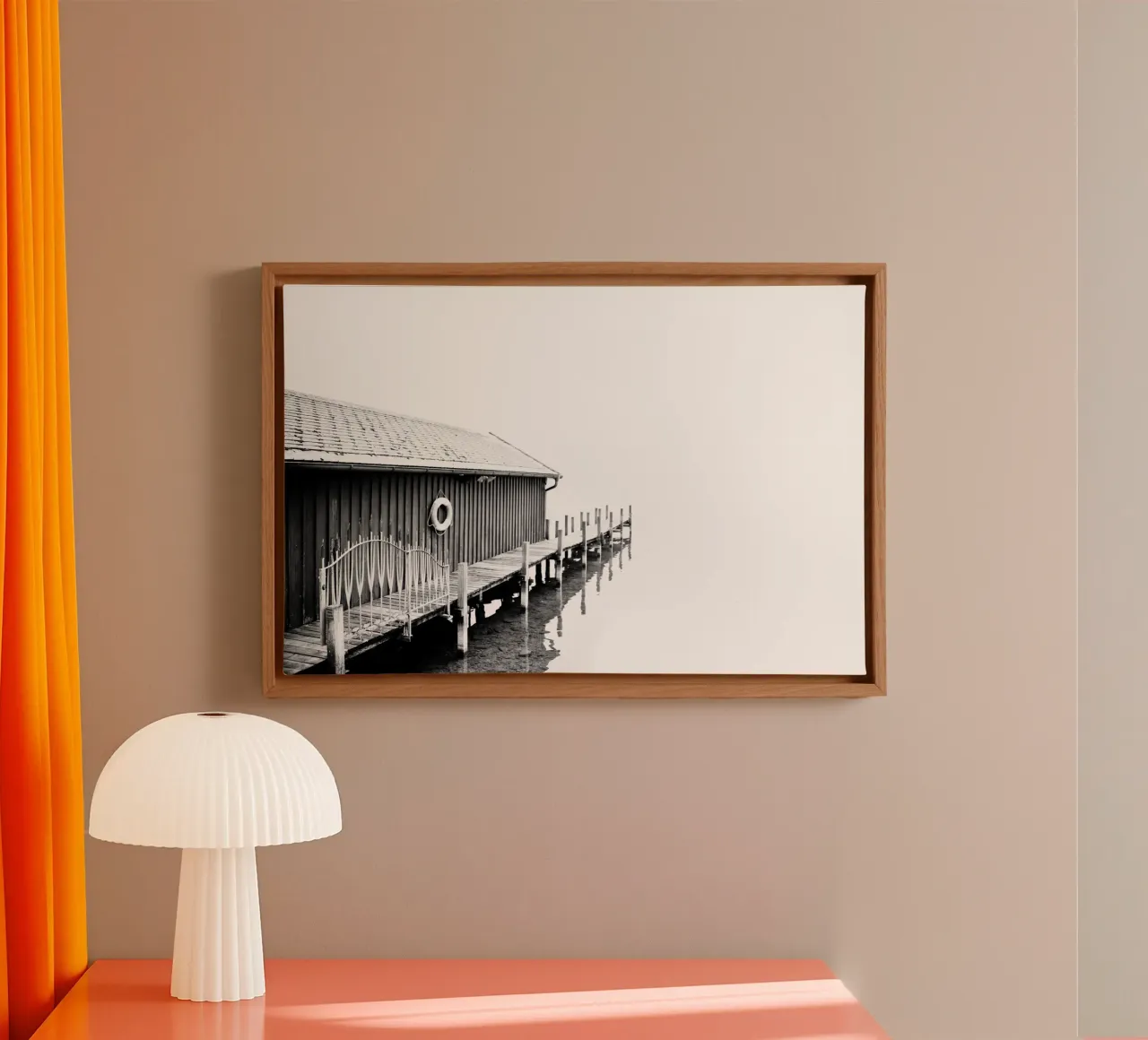 Steg canvas with Floater frame by Jonas Klein