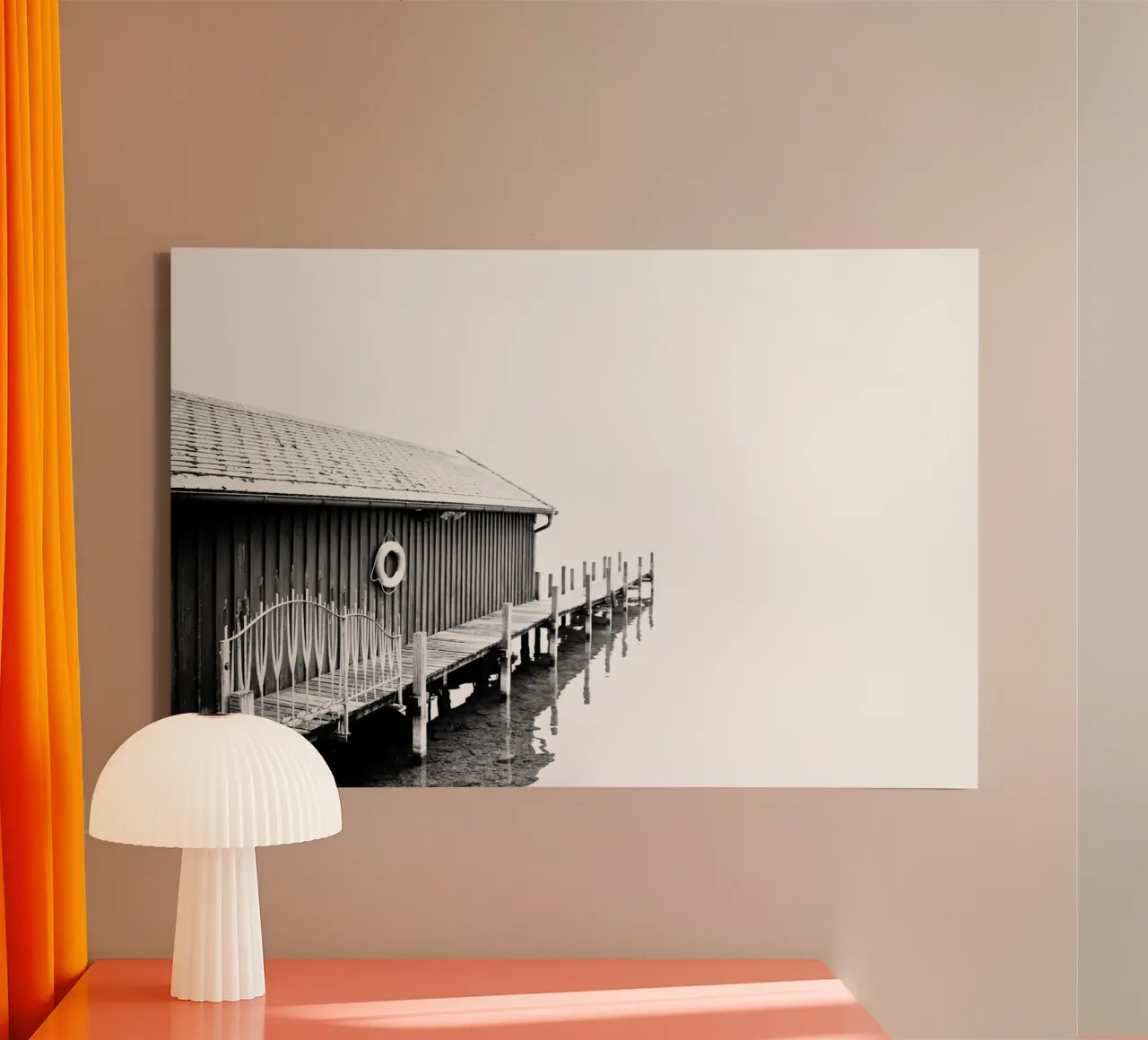 Steg canvas with Floater frame by Jonas Klein