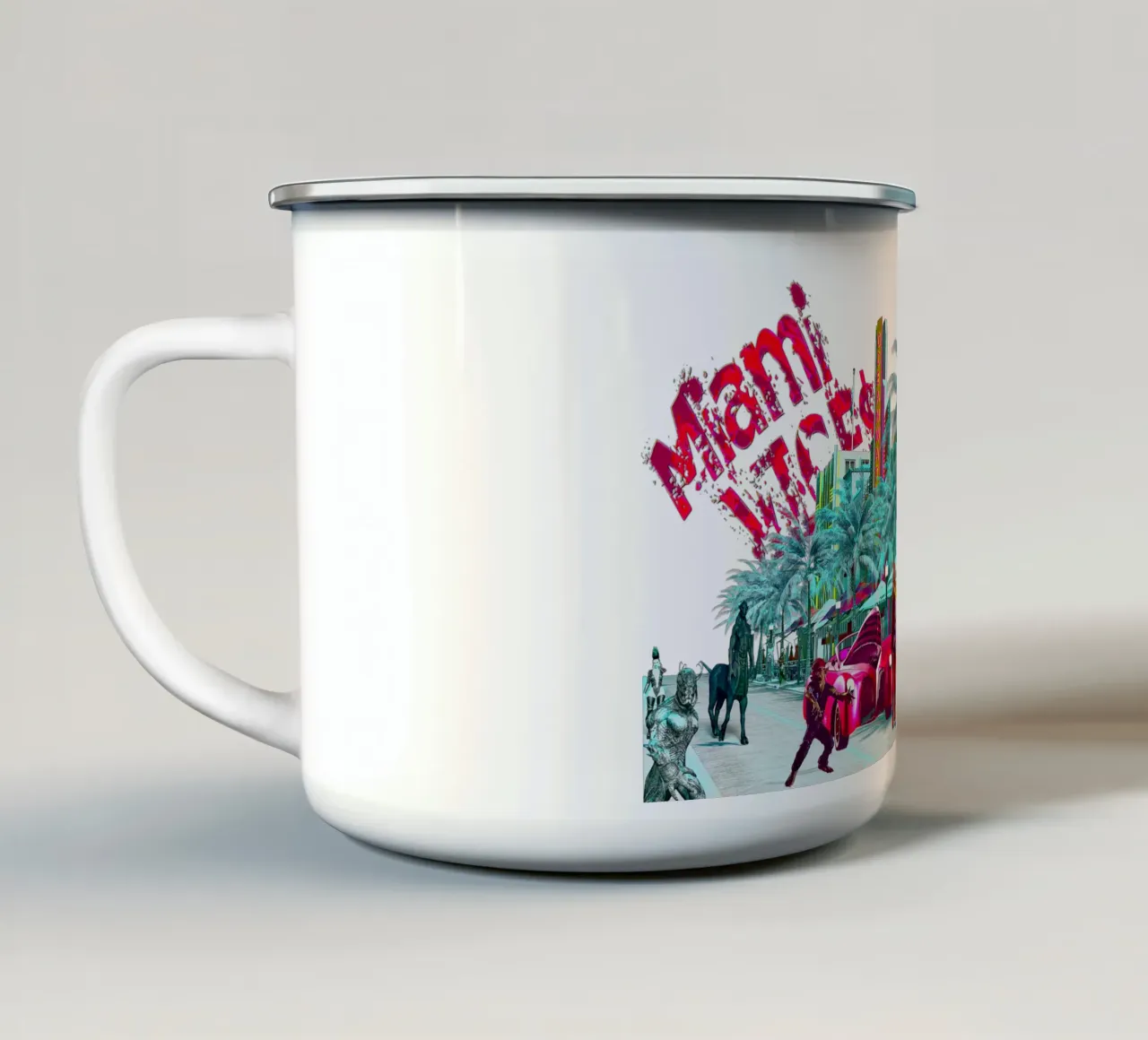 Miami Vice$ tazza in smalto da the-witcher