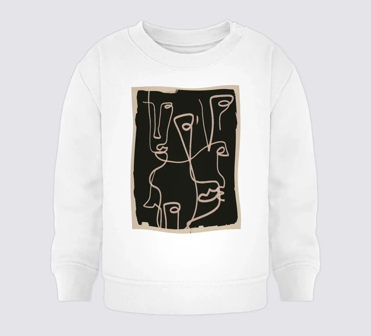 Line art astratta minimale 4 felpa neonato da ThingDesign
