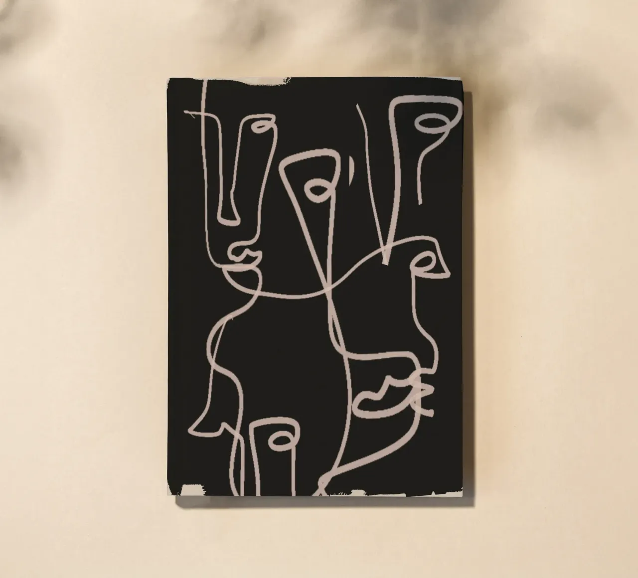 Minimal Abstract Line Art 4 notebook by ThingDesign