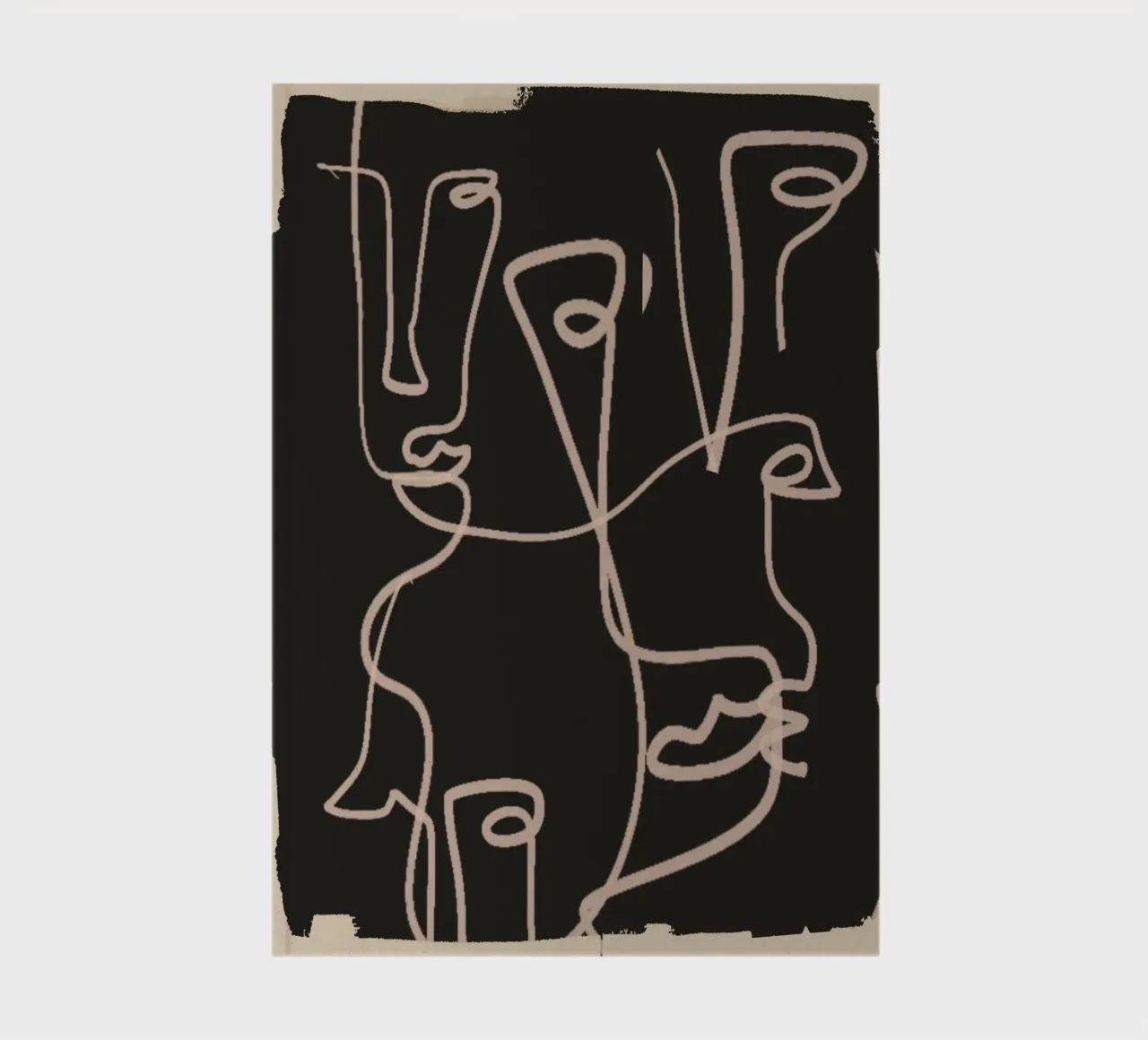 Minimal Abstract Line Art 4 notebook by ThingDesign