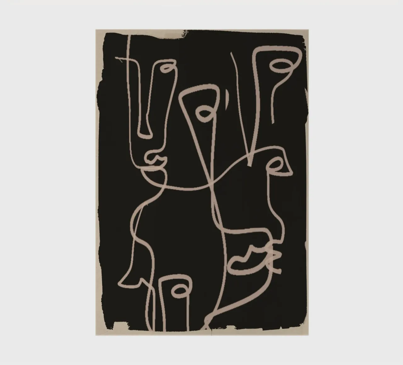 Minimal Abstract Line Art 4 notebook by ThingDesign