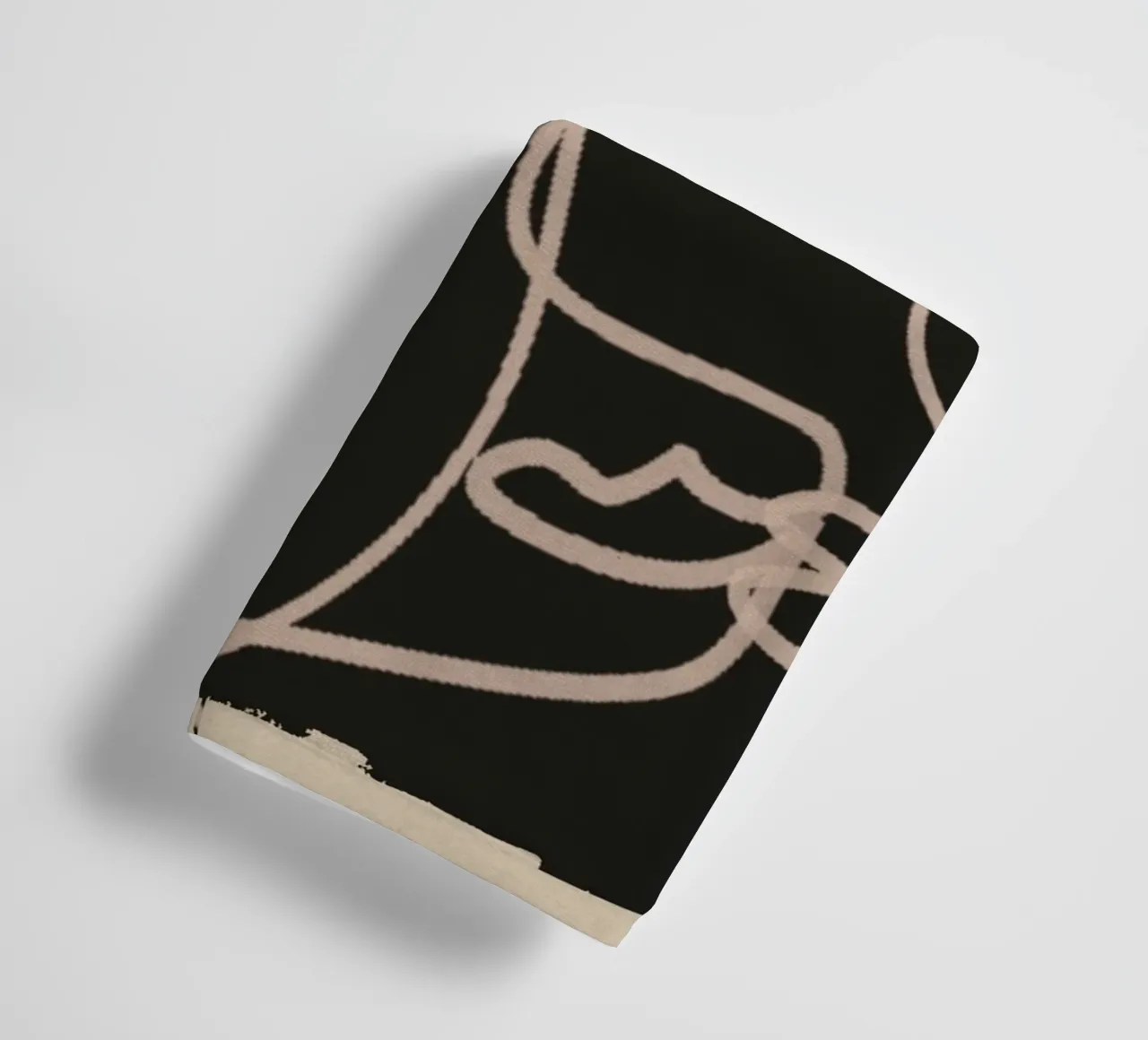 Minimal Abstract Line Art 4 towel by ThingDesign
