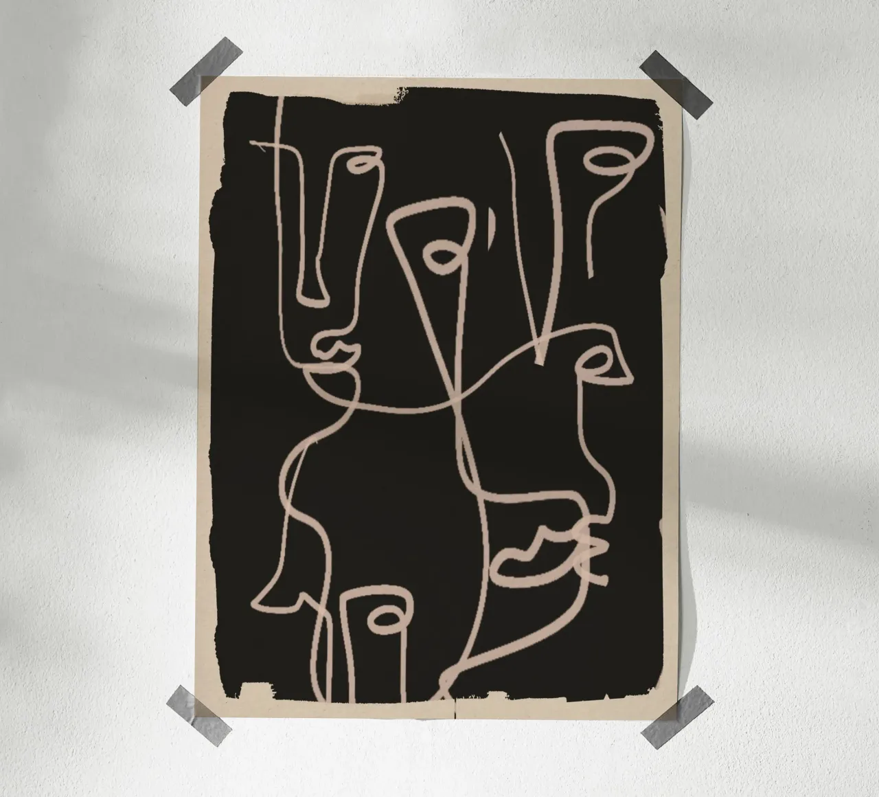 Minimal Abstract Line Art 4 hahnemühle by ThingDesign