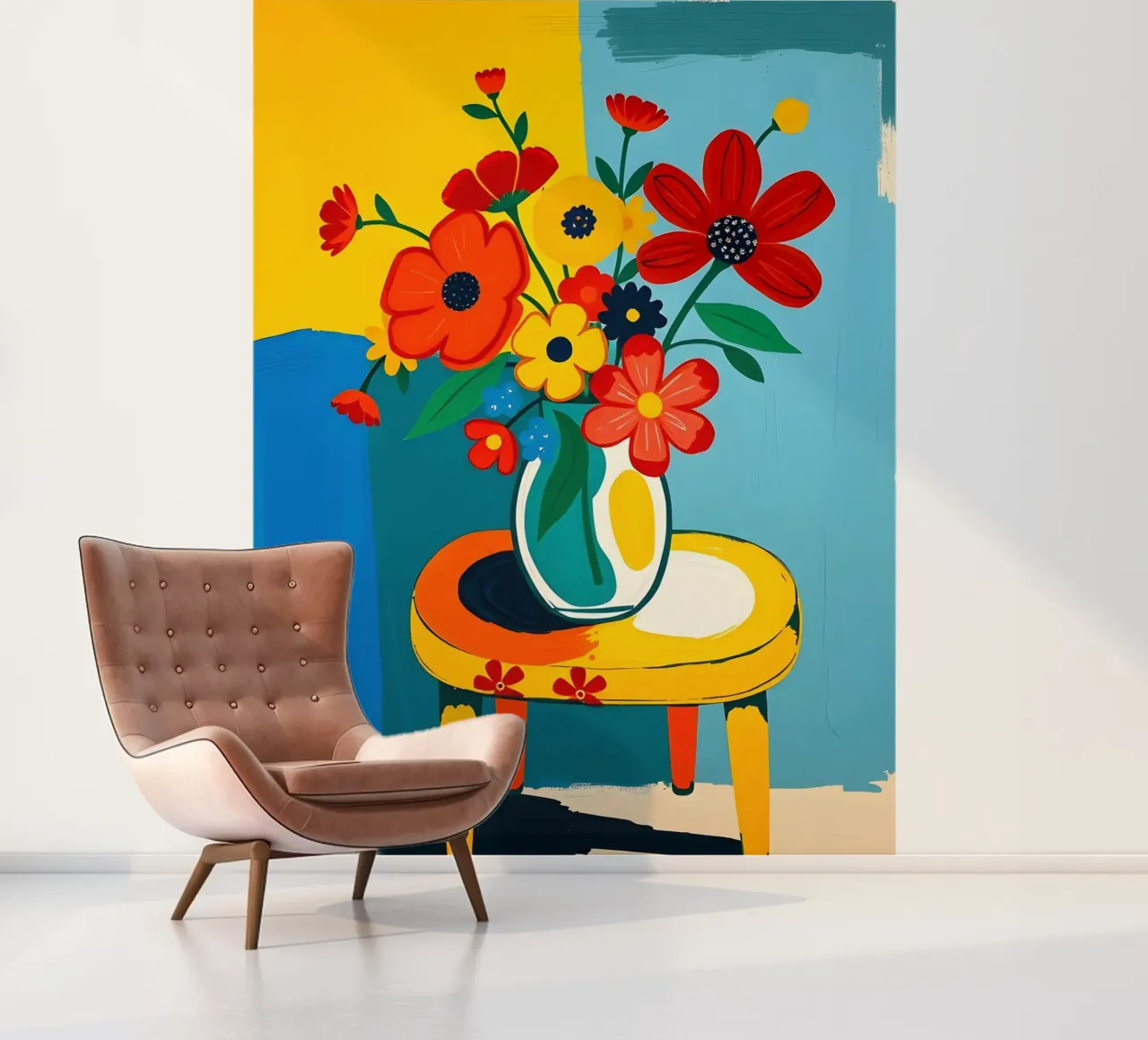 Flowers Still Life On A Table photo wallpaper by ARTOMATIC