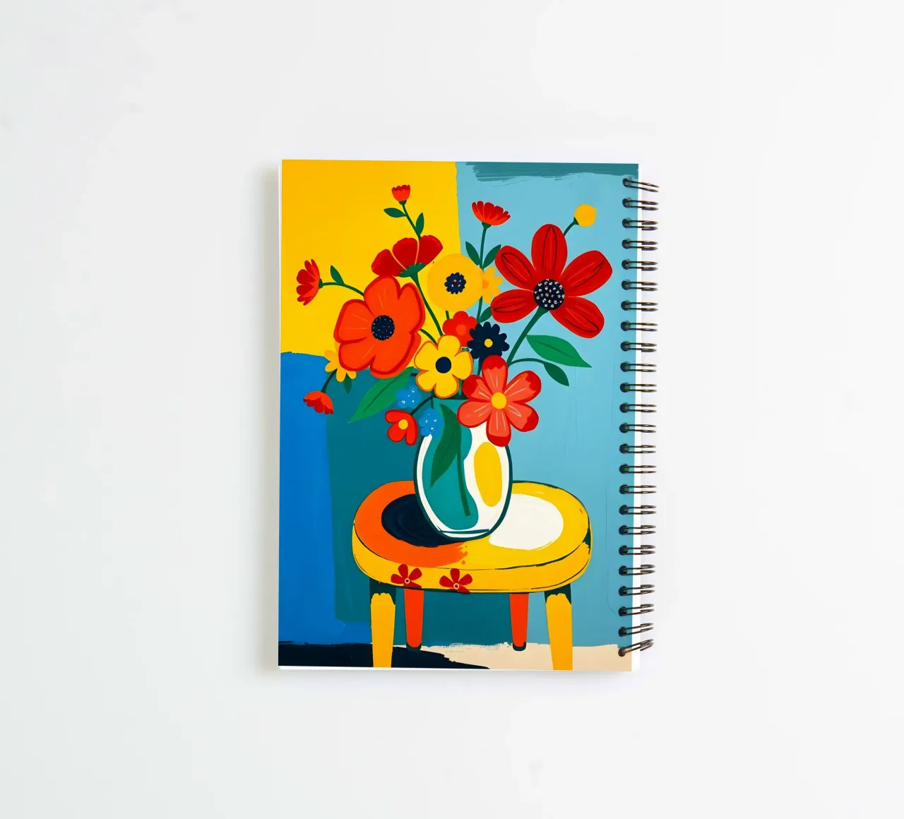 Flowers Still Life On A Table spiral notebook by ARTOMATIC