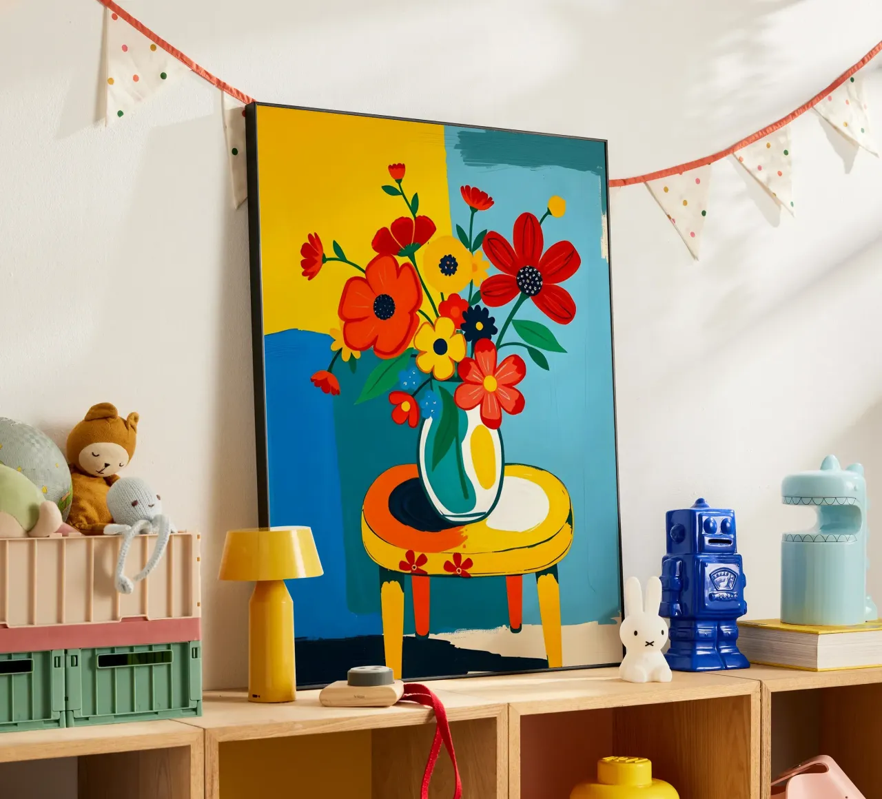 Bloemen Stilleven Op Een Tafel forex-plaat van ARTOMATIC