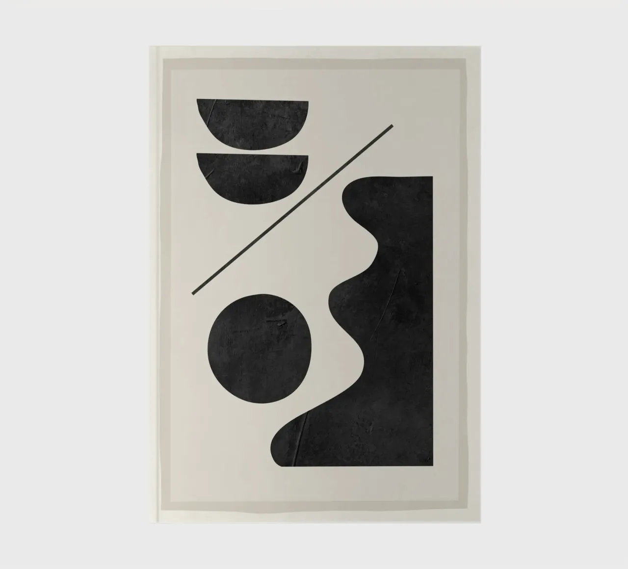 Modern Abstract Minimal Shapes 188 notebook by ThingDesign