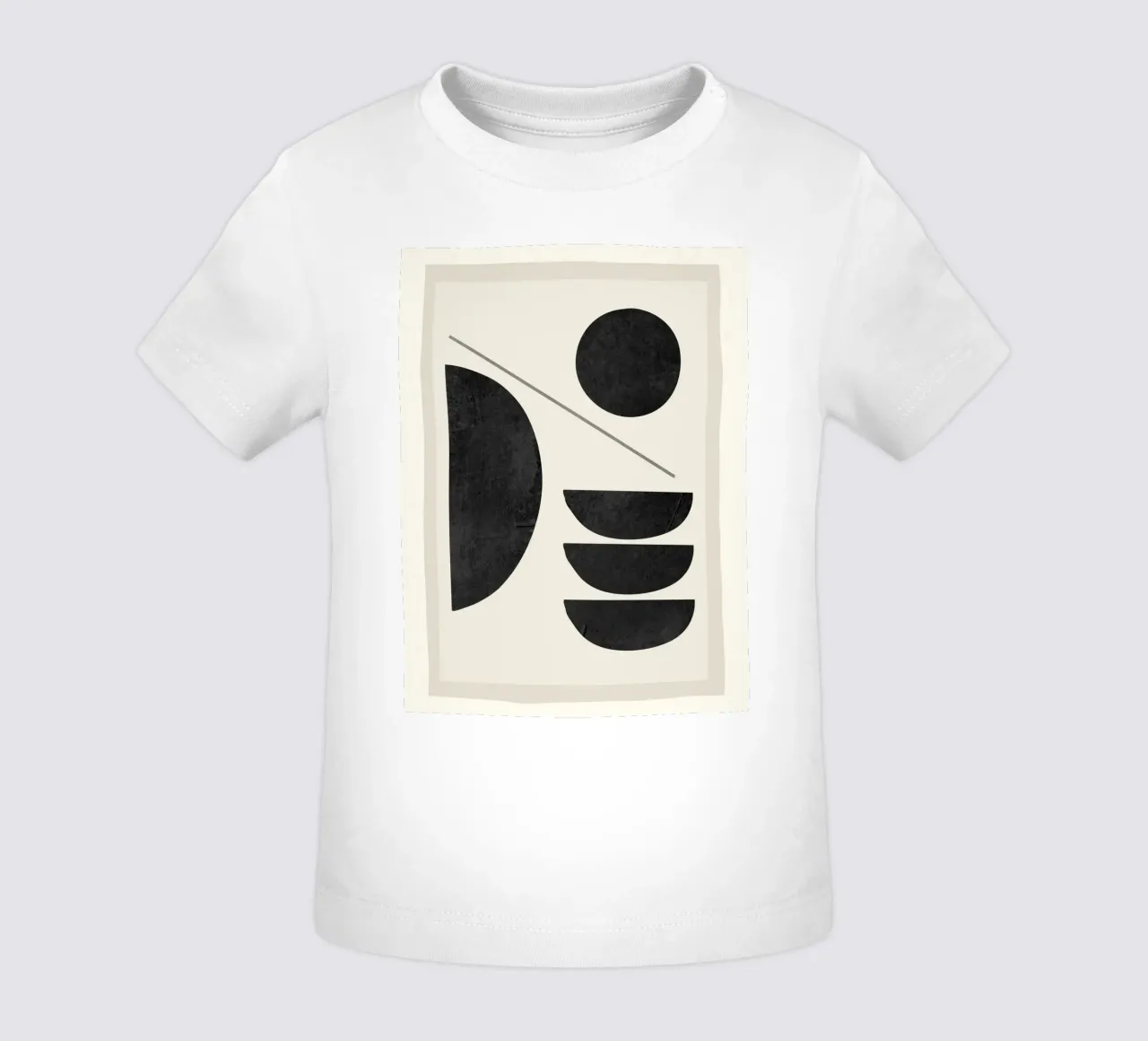 Modern Abstract Minimal Shapes 187 baby t-shirt by ThingDesign