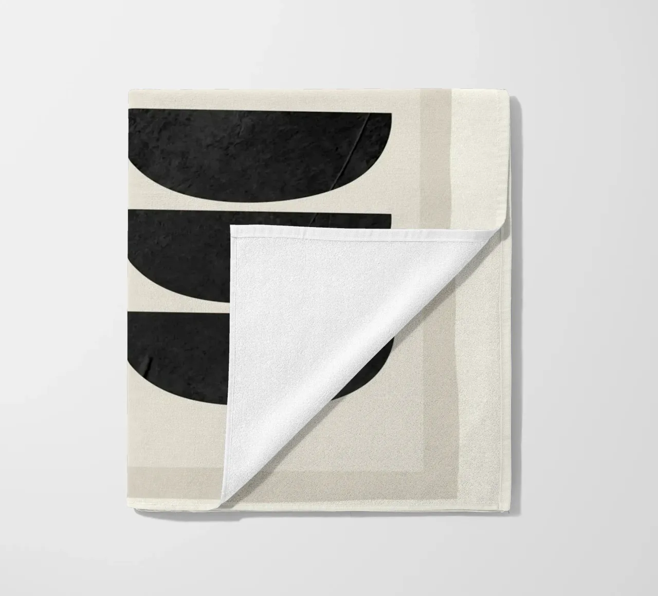 Modern Abstract Minimal Shapes 187 beach towel by ThingDesign