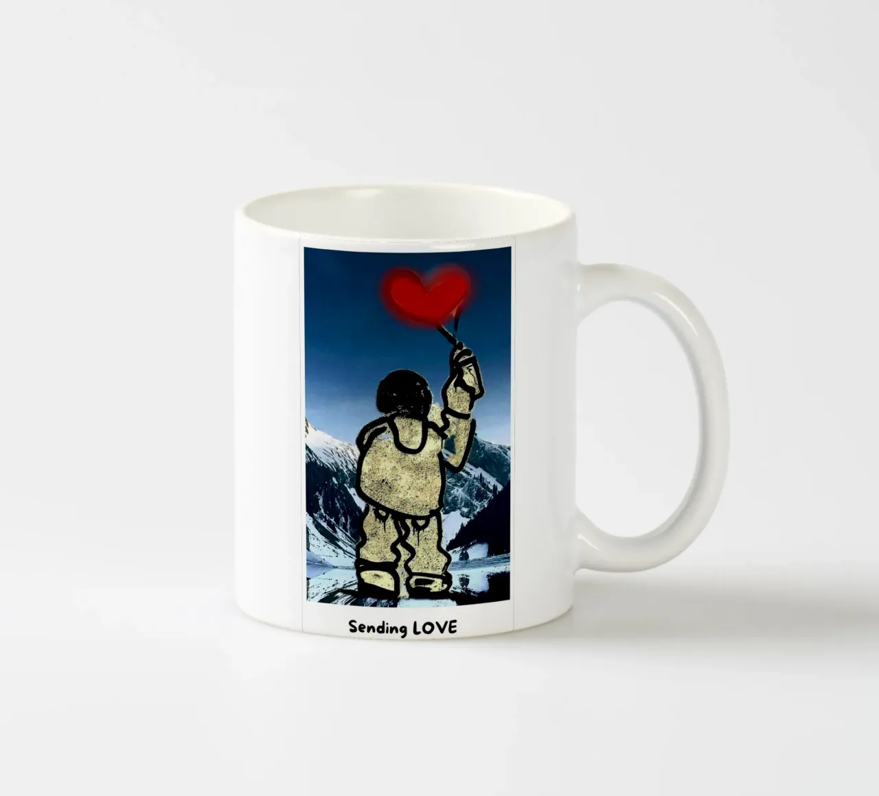 Sending LOVE tazza in ceramica da Tabea Jule