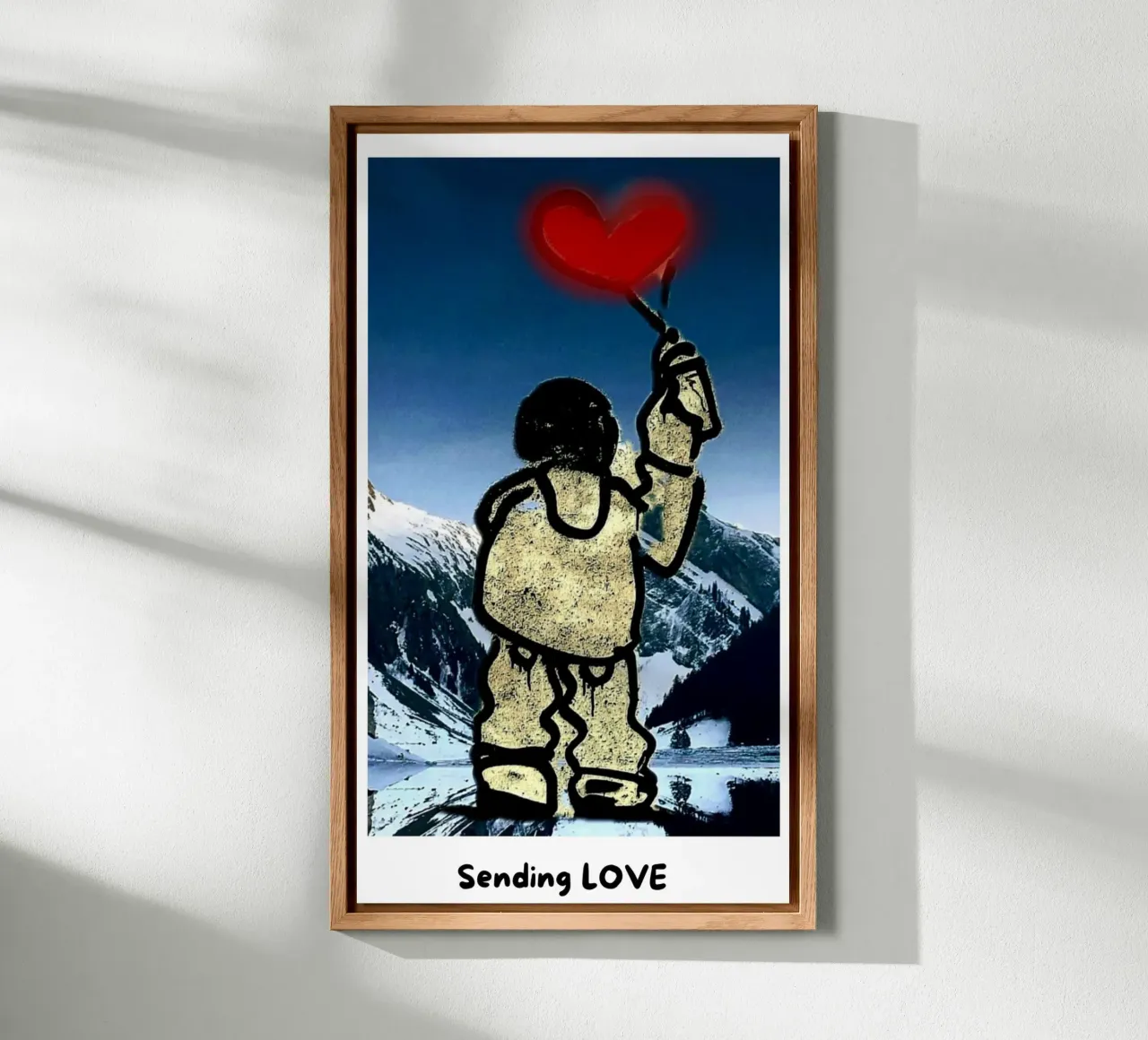 Sending LOVE alluminio dibond da Tabea Jule